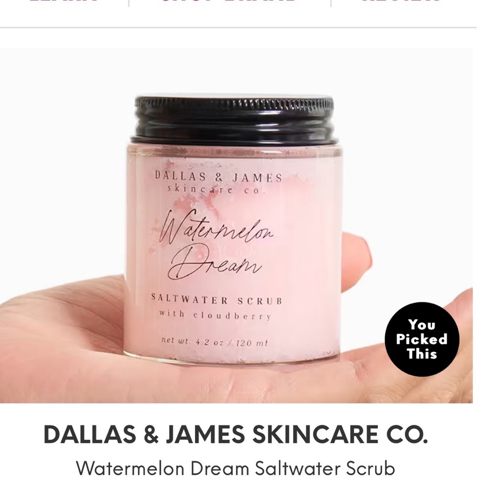 Dallas & James Skincare Watermelon Dream Saltwater Scrub